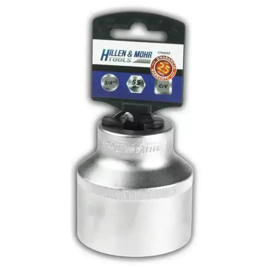 Hlavice 6-hran 3/4" 55mm s držákem
