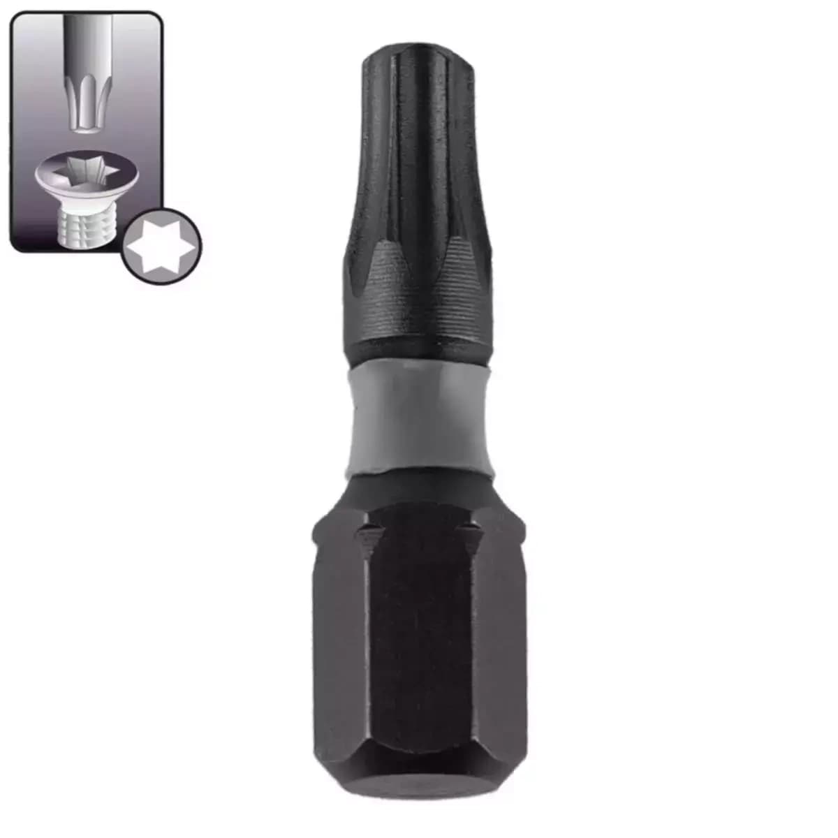 Příklepové šroubové bity Torx T30x25mm,10 ks