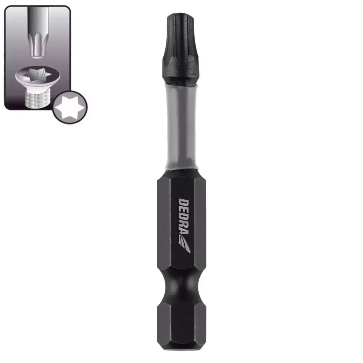 Příklepové šroubové bity Torx T40x50mm,2 ks