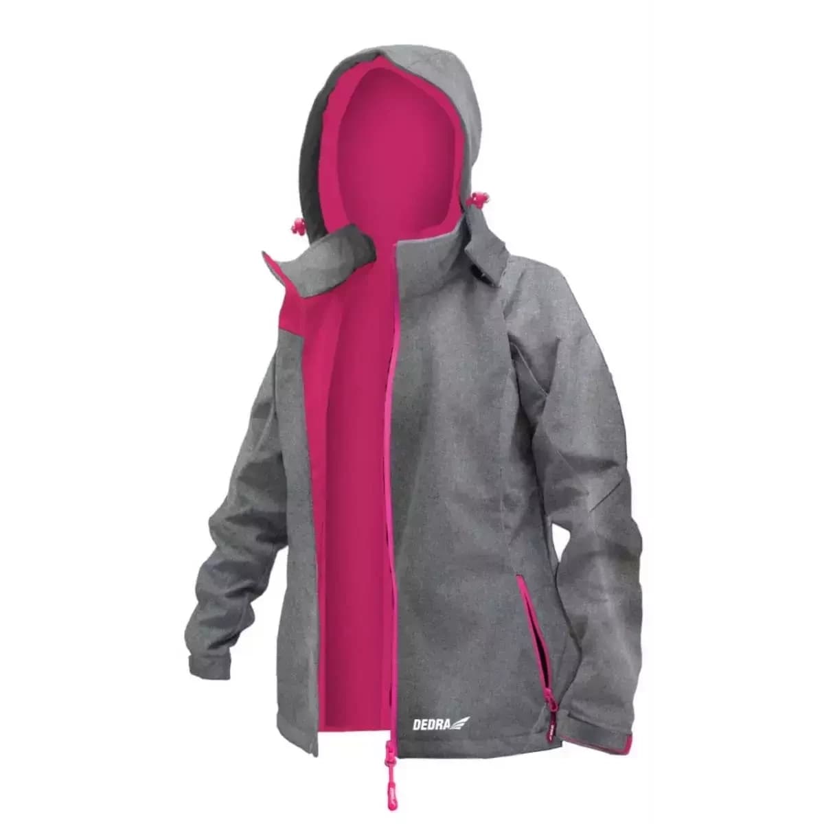 Dámská bunda softshell, velikost S, 96%polyester+4%elastan