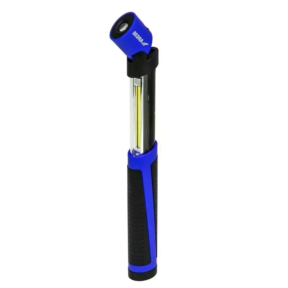 Baterka 2 W COB LED + 0,5 W LED, rozkládací, s bateriemi