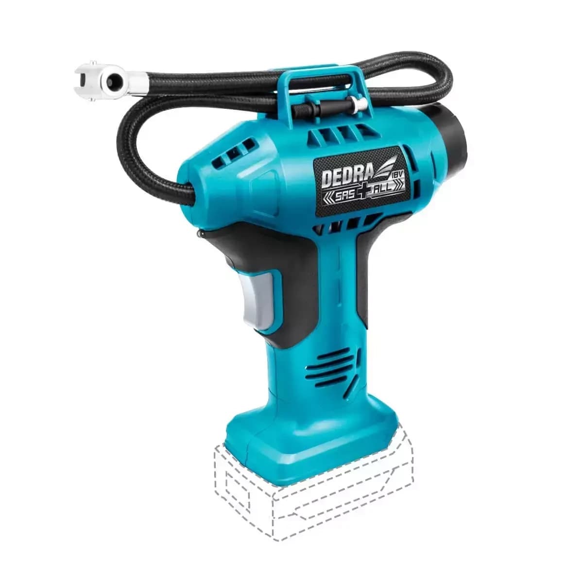 Pistolový mini kompresor 11 bar, 18V (DED7078)