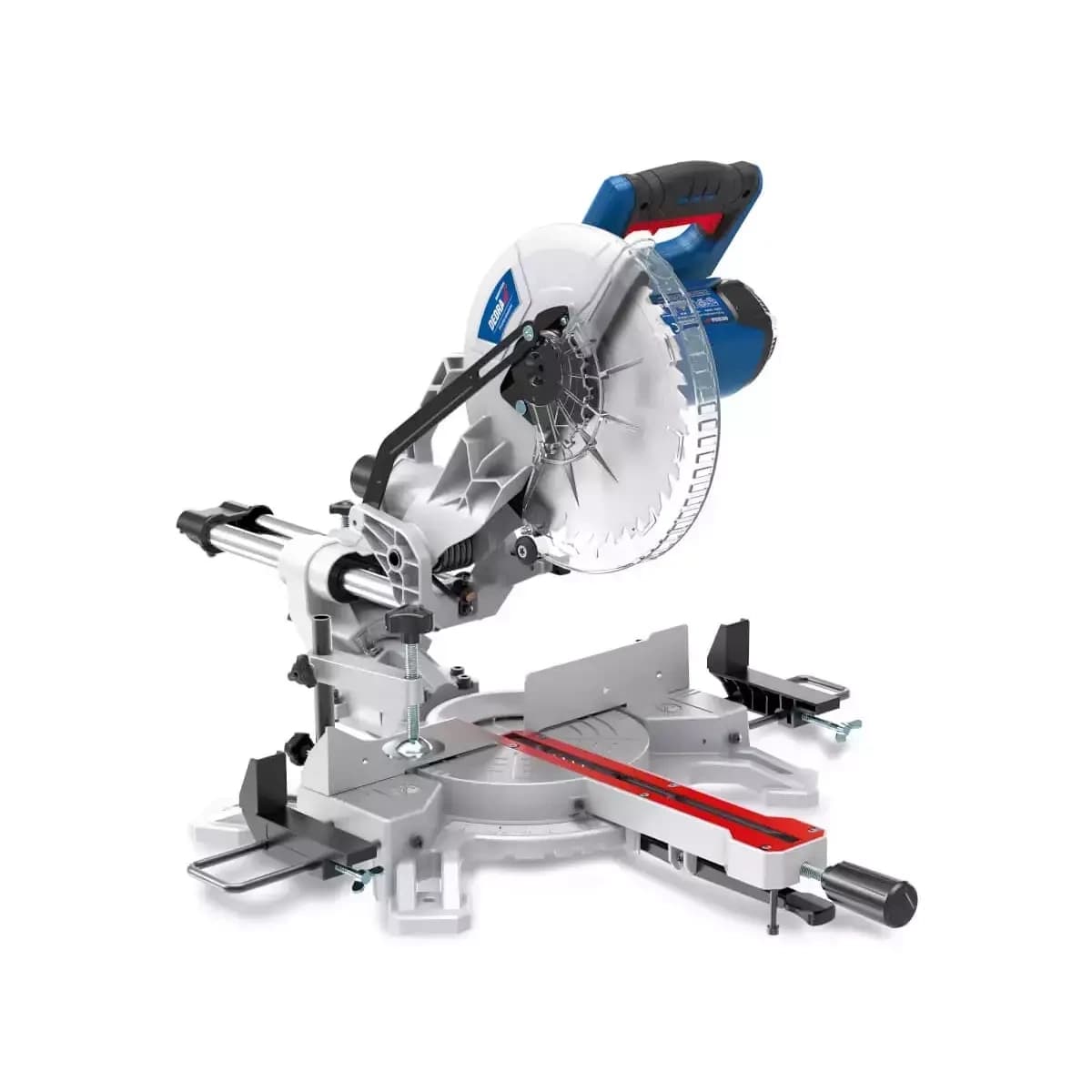 Pokosová pila s posuvem 1800W, kotouč 254mm, hliníková konstrukce