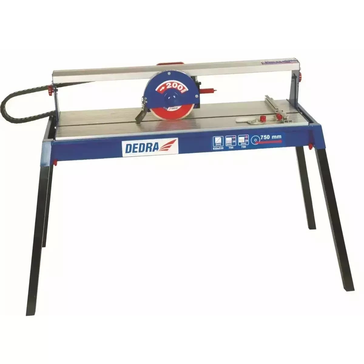 Řezačka dlažby a obkladu s řez. hlavou,200/25,4mm, 800W, do 750mm.