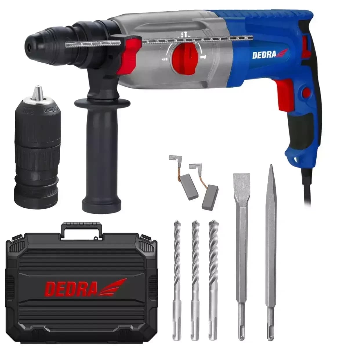 Vrtací kladivo SDS PLUS QC 1050W, 0-980ot/min, 3funkce,kufřík