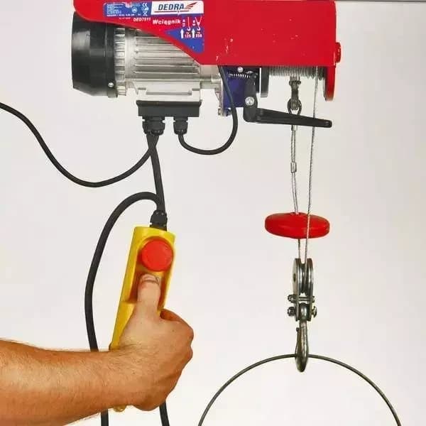 Elektrické zvedací zařízení lanové 550W, 250/kg/6m; 125/kg/12m – 2