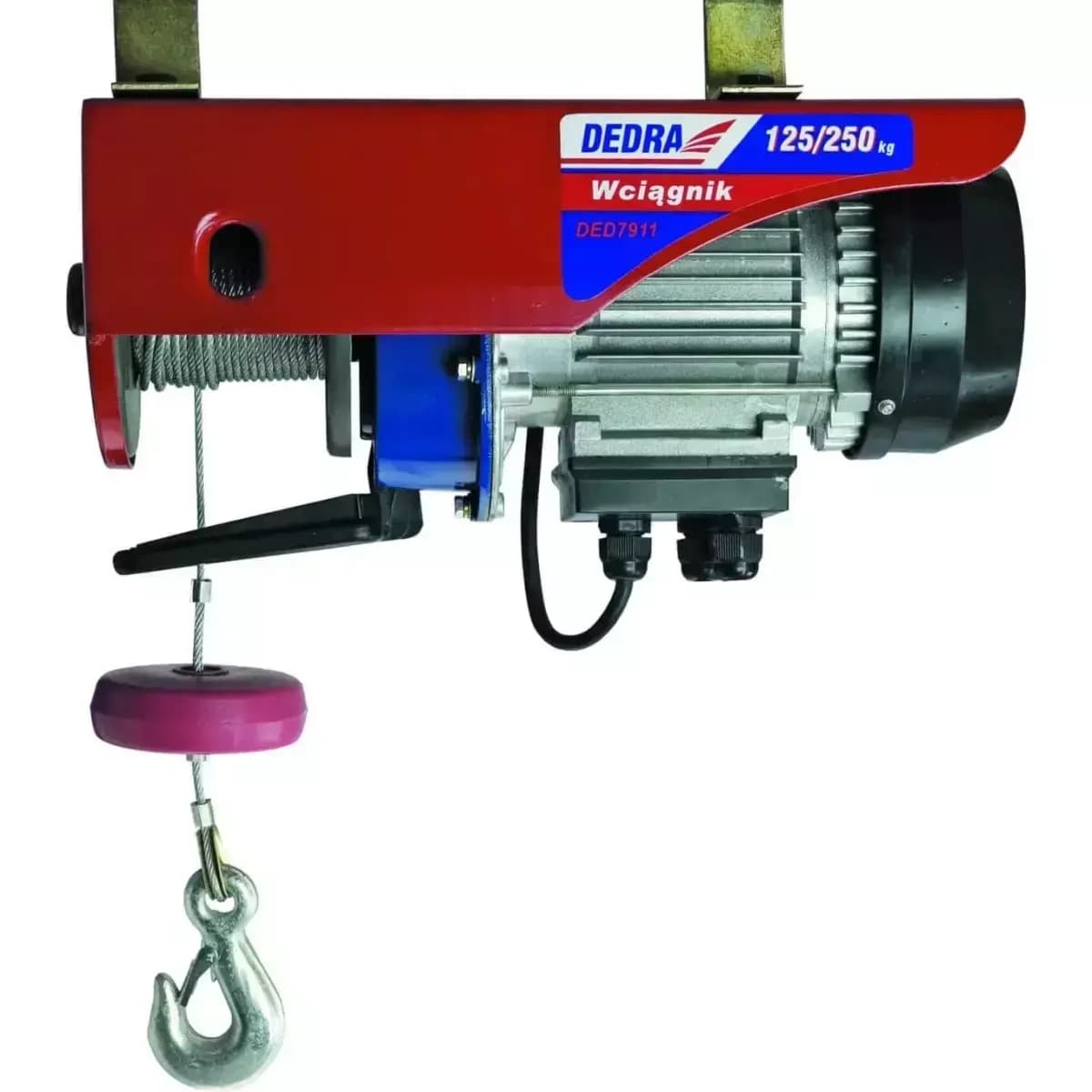 Elektrické zvedací zařízení lanové 1000W, 500/kg/6m; 250/kg/12m