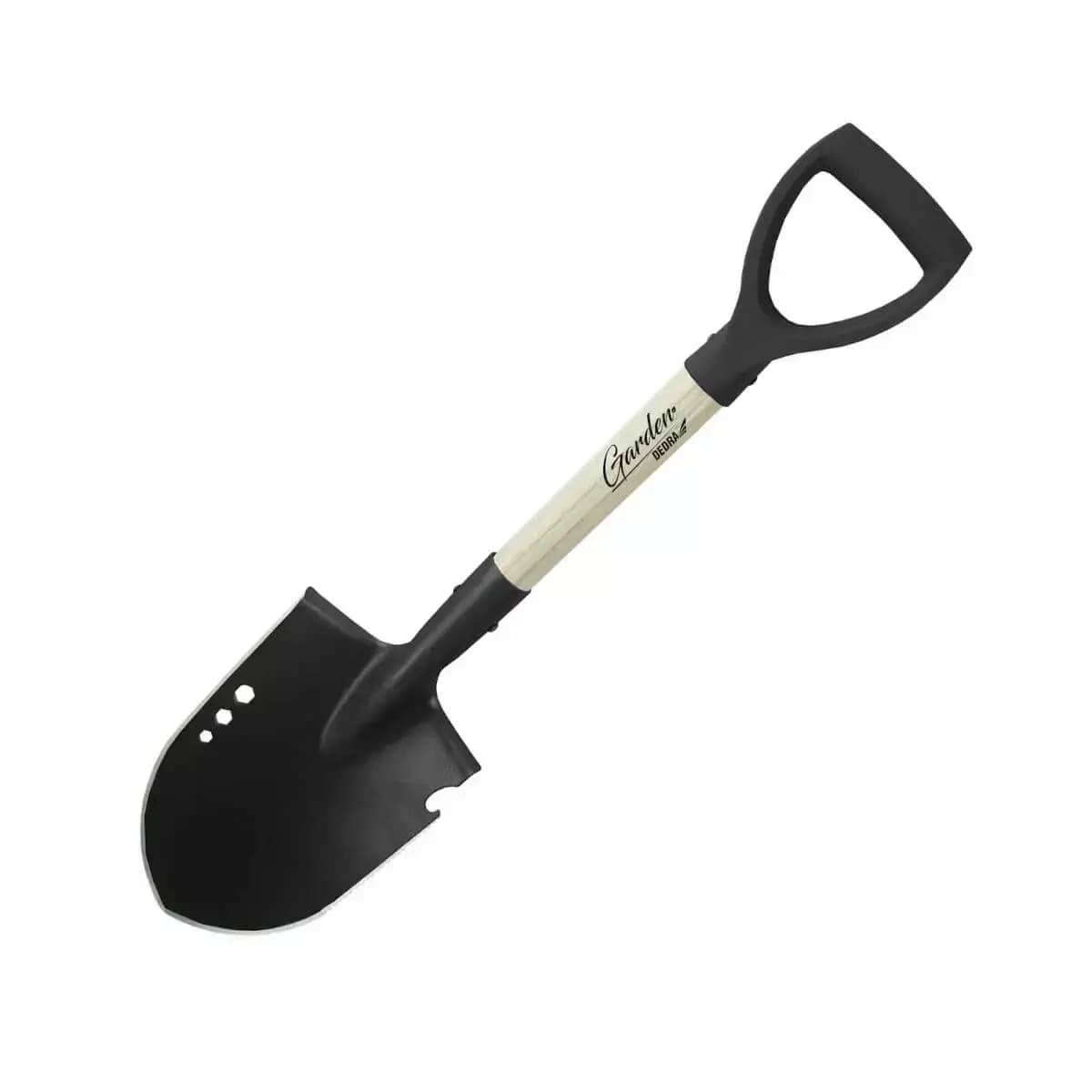 Mini krátká lopata, dřevěná násada, délka 68cm
