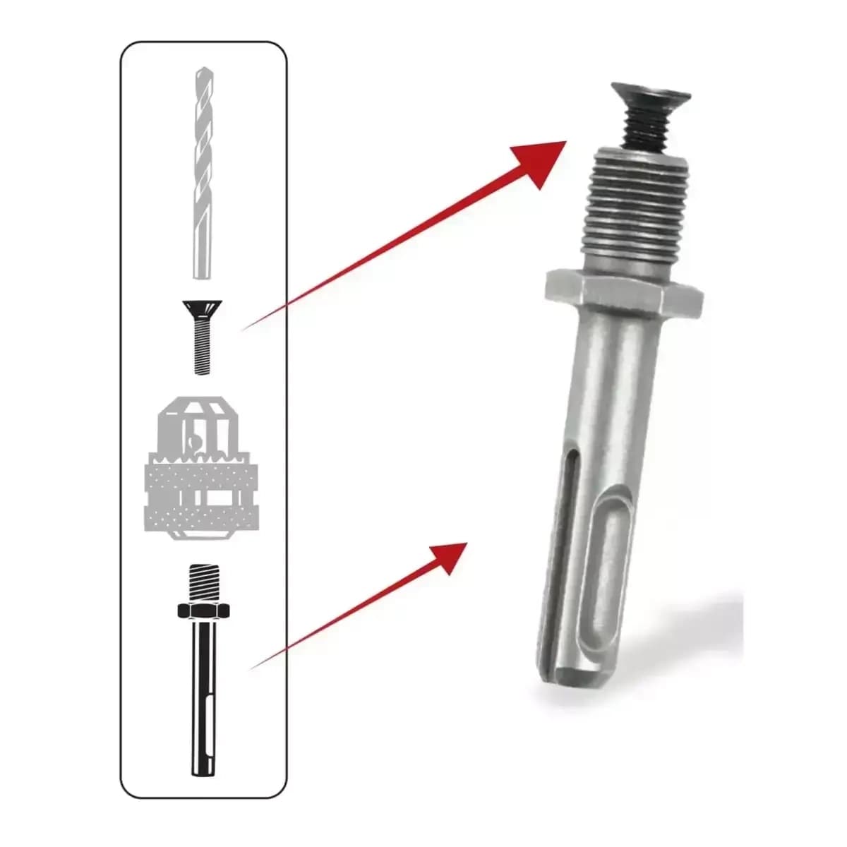 Adaptér SDS plus 1/2" 20UNF