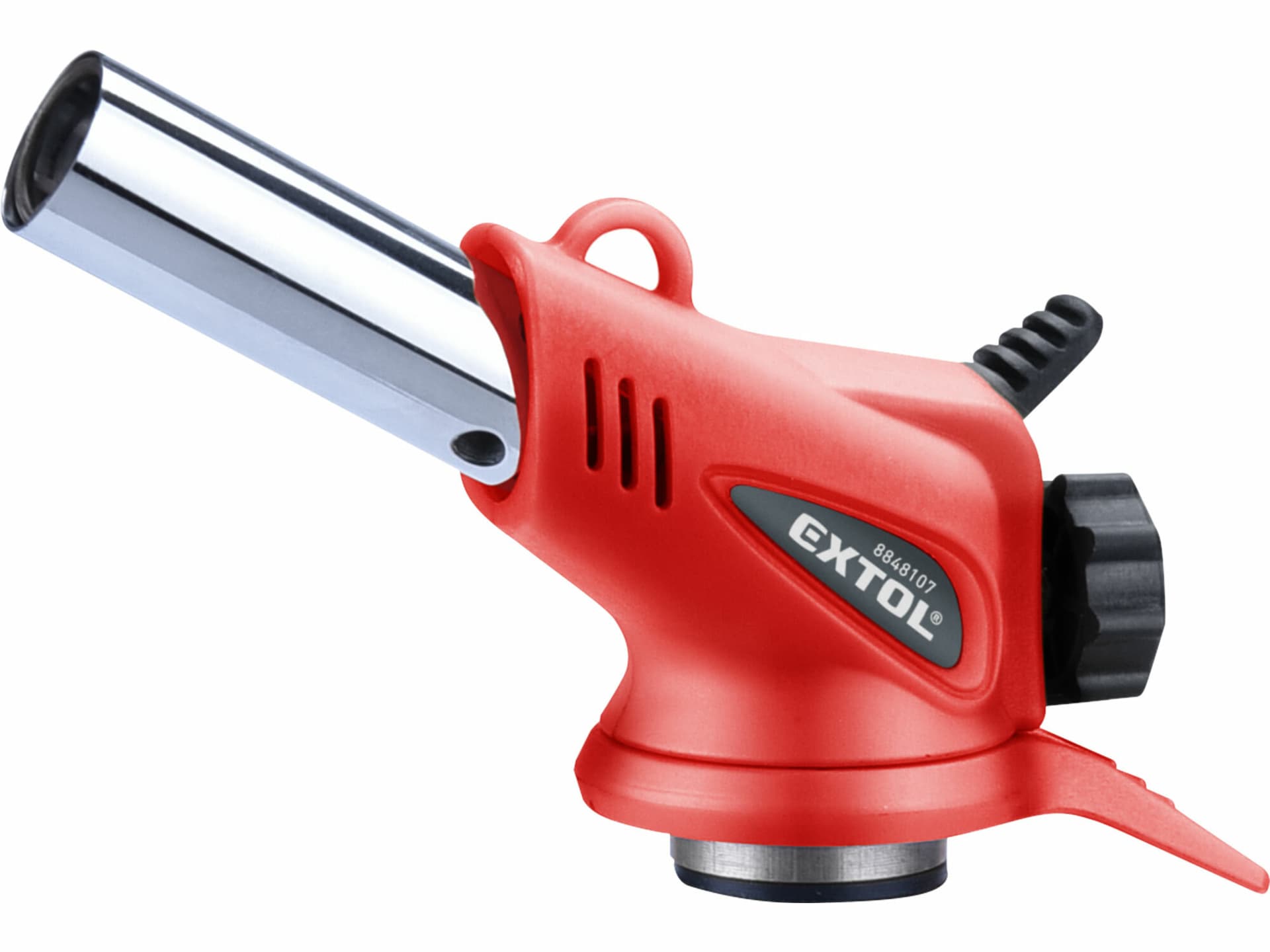 Hořák s piezo zapalováním, pro plynové kartuše s EU závitem 7/16", výkon 1,1kW, spotřeba 80g/h