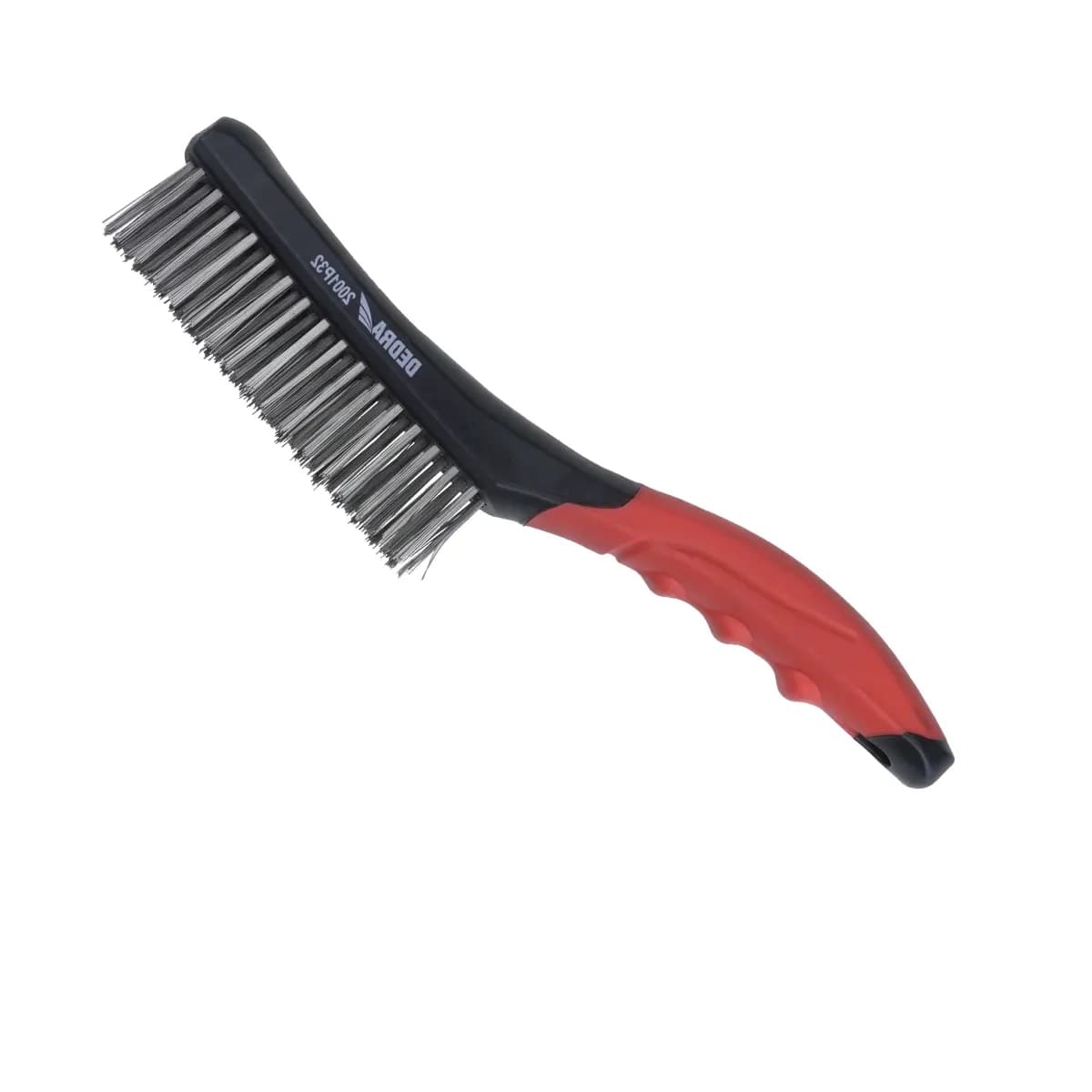 Drátěná kartáč, 4-řadová, z nerezové oceli, 260 mm, dvoumateriálová rukojeť