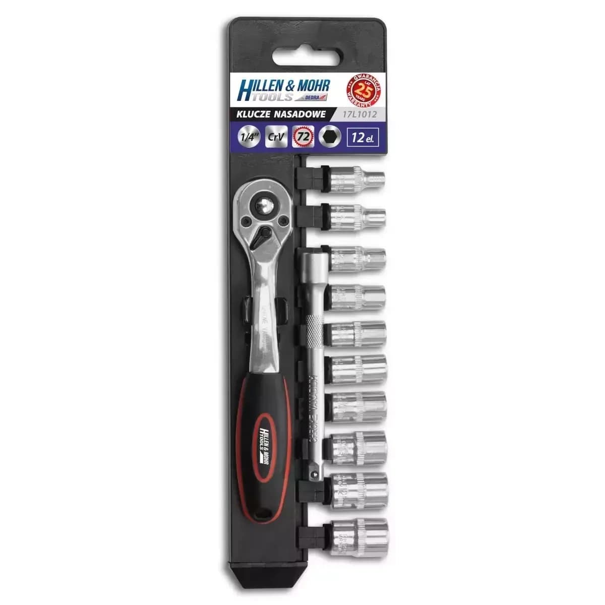 Sada gola 12ks CrV 1/4"