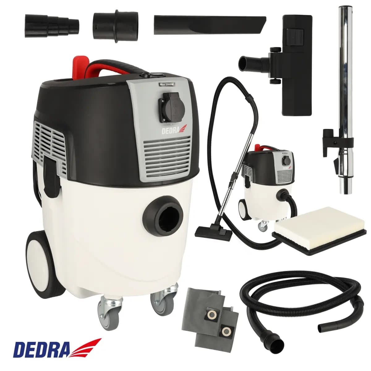 Dílenský vysavač s automatickým oklepem filtru, 1600W