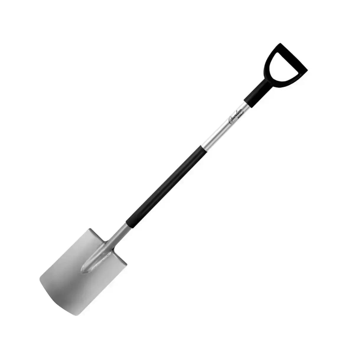 Rovný rýč s kovovou násadou,plastová rukojeť typu D 122cm
